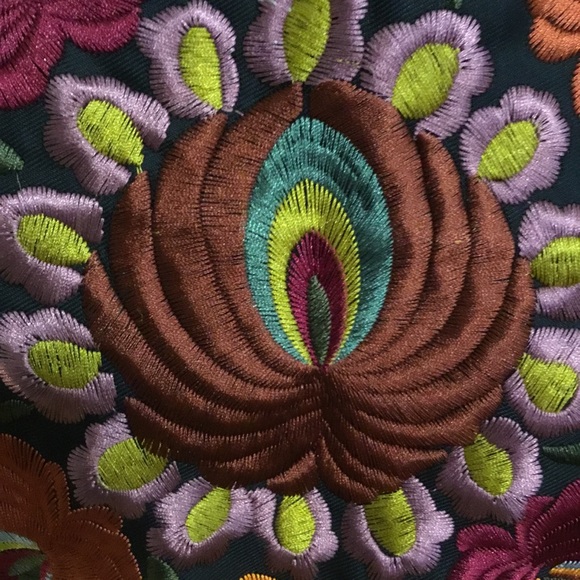 Boho Embroidered Jean Jacket - Picture 8 of 9